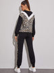 Leopard Print Sweatshirt & Sweatpants Set