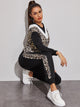 Leopard Print Sweatshirt & Sweatpants Set