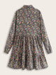 Ditsy Floral Button Front Shirt Dress