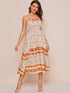 Ditsy Floral Striped Cami Dress