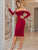 Glamaker Sweetheart Neck Chain Detail Bodycon Prom Dress