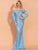 Missord Foldover Off Shoulder Sequin Bodycon Formal Dress