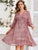 Ditsy Floral Tie Front Chiffon A-line Dress