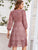 Ditsy Floral Tie Front Chiffon A-line Dress