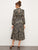 Belted Floral Print Keyhole Back dress