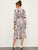 Scarf Print Belted Wrap Dress
