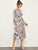 Scarf Print Belted Wrap Dress