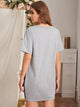 Cheetah Print Color-Block Tee Dress
