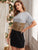 Cheetah Print Color-Block Tee Dress