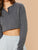 Two Tone Long Sleeve Top With Shortie PJ Set
