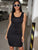 Solid Lace Up Sleeveless Bodycon Dress