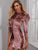 Mock Neck Ruched Velvet Bodycon Dress
