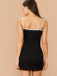 Contrast Binding Mini Night Dress
