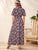 Tie Neck Puff Sleeve Ditsy Floral Print Dress
