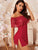 Floral Lace Sheer Mesh Dress