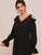 Solid Contrast Lace Cold Shoulder Tunic Dress