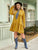 Plus Single Breasted Pocket Patched Shirt Dress