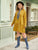 Plus Single Breasted Pocket Patched Shirt Dress