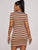 Rainbow Striped Rib-knit Bodycon Dress
