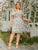 Plus Layered Ruffle Neck Floral Dress