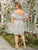 Plus Layered Ruffle Neck Floral Dress