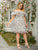 Plus Layered Ruffle Neck Floral Dress
