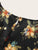 Floral Print Frill Trim A-line Dress