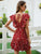 Floral Print Tie Back Dress