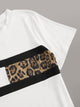 Contrast Leopard Panel Tee & Sweatpants