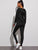 Contrast Panel Zip Up Hoodie & Sweatpants