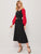 Contrast Raglan Sleeve Dress With Belt