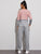 Color-block Letter Tape Sweatshirt & Sweatpants
