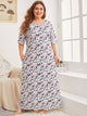 Plus Floral Print Night Dress