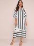 Vertical-stripe Tunic Dress