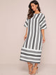 Vertical-stripe Tunic Dress
