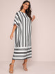Vertical-stripe Tunic Dress