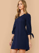 Knot Cuff Tunic Dress