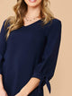 Knot Cuff Tunic Dress