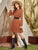 Swiss Dot Tie Front Smock Dress