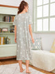 Polka Dot Short Sleeve Night Dress