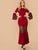 Mesh and Guipure Lace Insert Fishtail Hem Dress