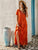 Solid Ruffle Hem Maxi Dress