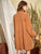Tie Neck Bishop Sleeve Smock Dress