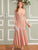 Cold Shoulder Bell Sleeve Fishtail Hem Dress Without Belt