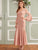 Cold Shoulder Bell Sleeve Fishtail Hem Dress Without Belt