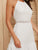 Halterneck Backless Lace Inset Flounce Dress