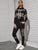 Contrast Leopard Print High Neck Sweatshirt & Sweatpants