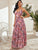 Allover Print Tiered Maxi Dress