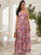 Allover Print Tiered Maxi Dress