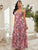 Allover Print Tiered Maxi Dress